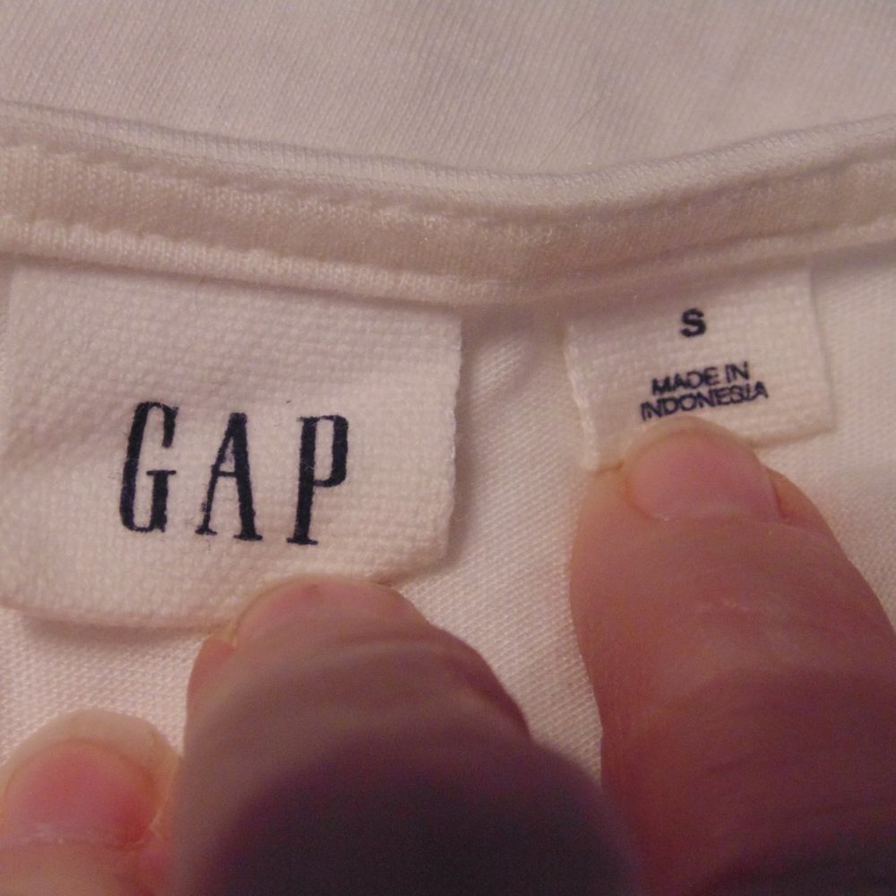 Gap Womens White Small Tank Top Deep Scoop Neck Crochet Lace - Picture 4 of 4